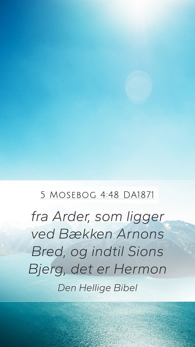5 Mosebog 4:48 DA1871 Bible Verse Image