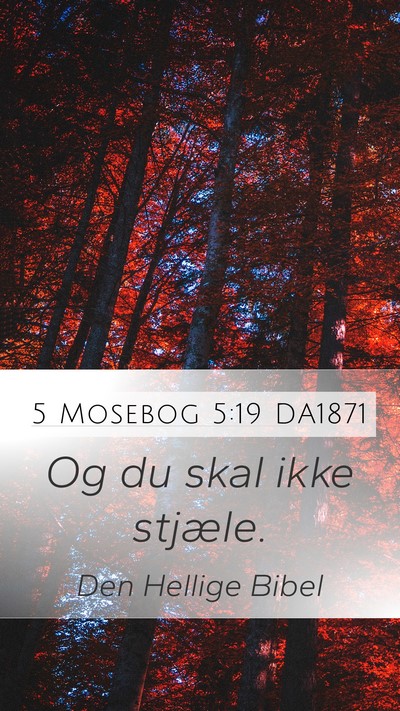 5 Mosebog 5:19 DA1871 Bible Verse Image