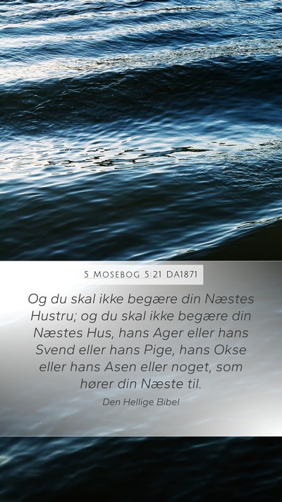 5 Mosebog 5:21 DA1871 Bible Verse Image