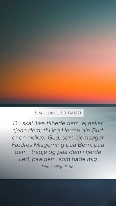 5 Mosebog 5:9 DA1871 Bible Verse Image