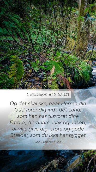 5 Mosebog 6:10 DA1871 Bible Verse Image
