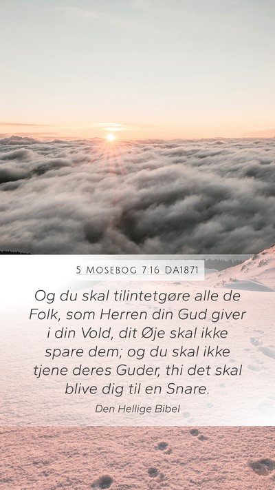 5 Mosebog 7:16 DA1871 Bible Verse Image