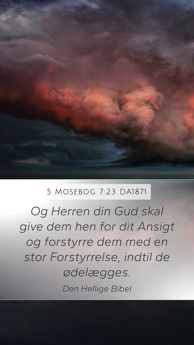 5 Mosebog 7:23 DA1871 Bible Verse Image