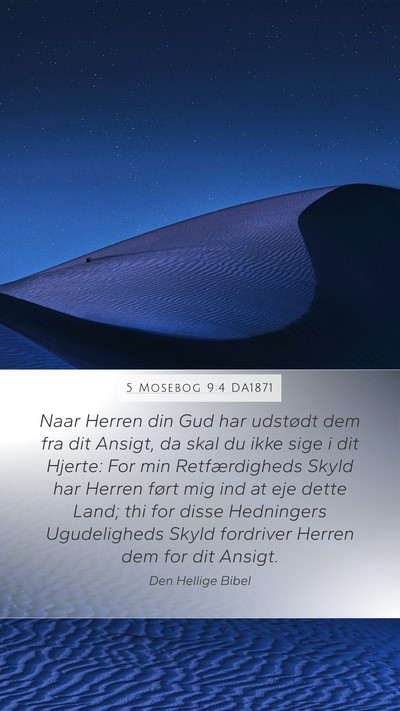 5 Mosebog 9:4 DA1871 Bible Verse Image