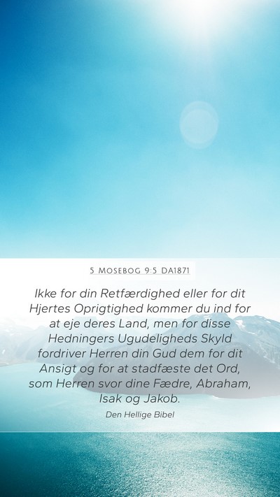 5 Mosebog 9:5 DA1871 Bible Verse Image