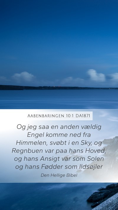 Aabenbaringen 10:1 DA1871 Bible Verse Image