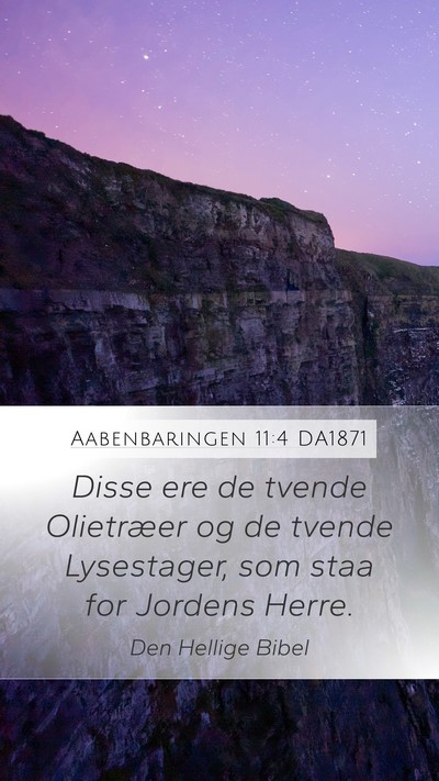 Aabenbaringen 11:4 DA1871 Bible Verse Image