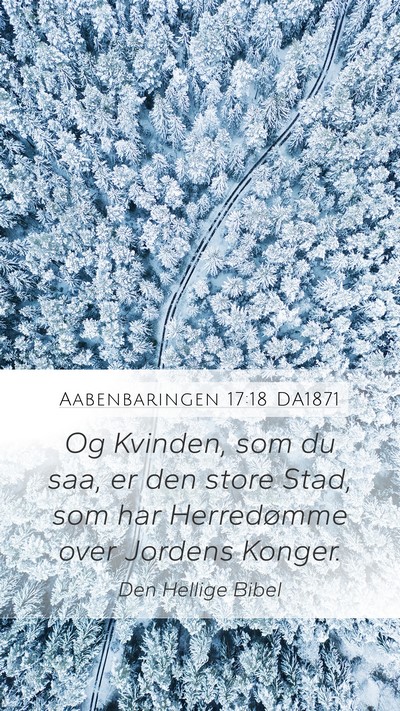 Aabenbaringen 17:18 DA1871 Bible Verse Image