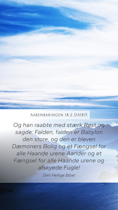 Aabenbaringen 18:2 DA1871 Bible Verse Image