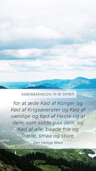 Aabenbaringen 19:18 DA1871 Bible Verse Image