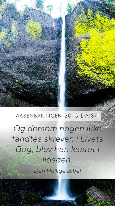 Aabenbaringen 20:15 DA1871 Bible Verse Image