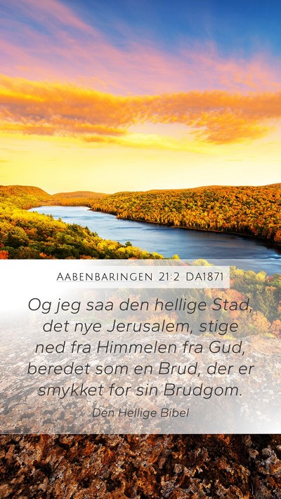 Aabenbaringen 21:2 DA1871 Bible Verse Image