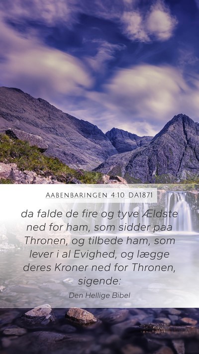 Aabenbaringen 4:10 DA1871 Bible Verse Image