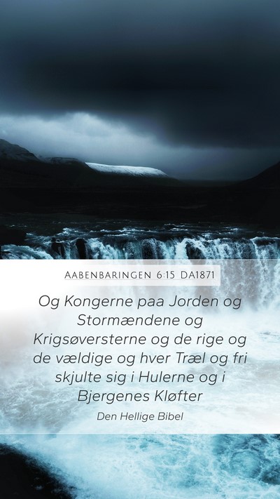 Aabenbaringen 6:15 DA1871 Bible Verse Image