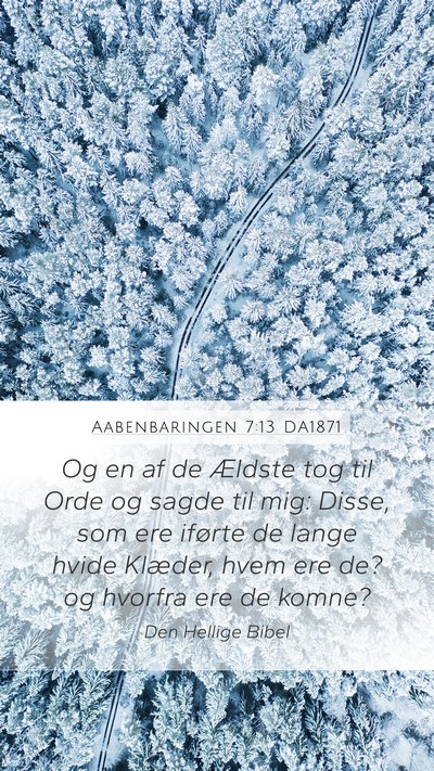 Aabenbaringen 7:13 DA1871 Bible Verse Image