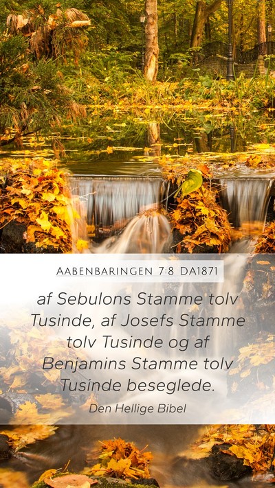 Aabenbaringen 7:8 DA1871 Bible Verse Image