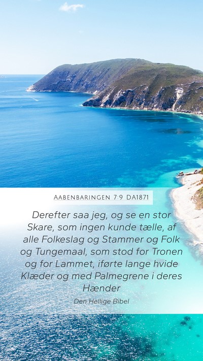 Aabenbaringen 7:9 DA1871 Bible Verse Image