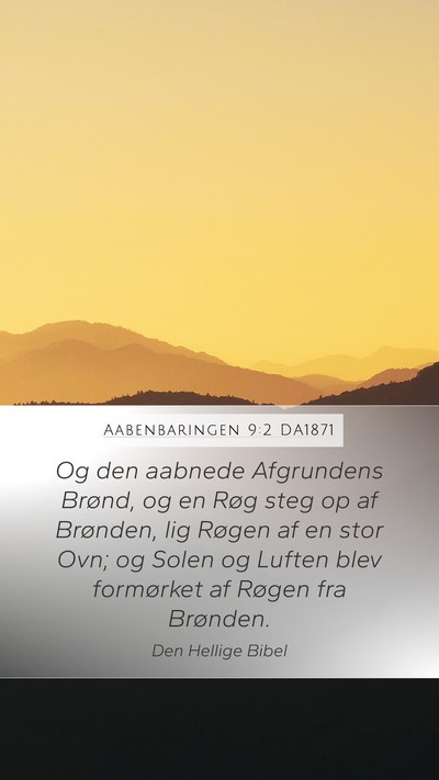 Aabenbaringen 9:2 DA1871 Bible Verse Image