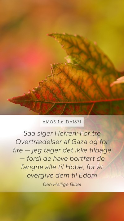 Amos 1:6 DA1871 Bible Verse Image