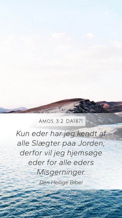 Amos 3:2 DA1871 Bible Verse Image