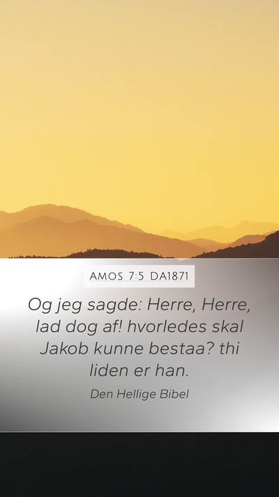 Amos 7:5 DA1871 Bible Verse Image