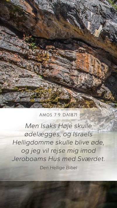 Amos 7:9 DA1871 Bible Verse Image