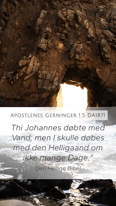 Apostlenes Gerninger 1:5 DA1871 Bible Verse Image