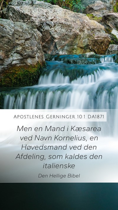 Apostlenes Gerninger 10:1 DA1871 Bible Verse Image
