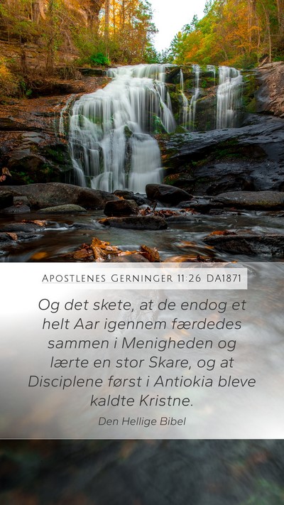 Apostlenes Gerninger 11:26 DA1871 Bible Verse Image