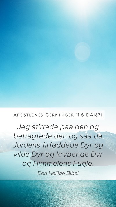 Apostlenes Gerninger 11:6 DA1871 Bible Verse Image