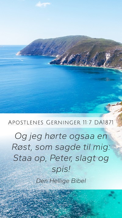 Apostlenes Gerninger 11:7 DA1871 Bible Verse Image