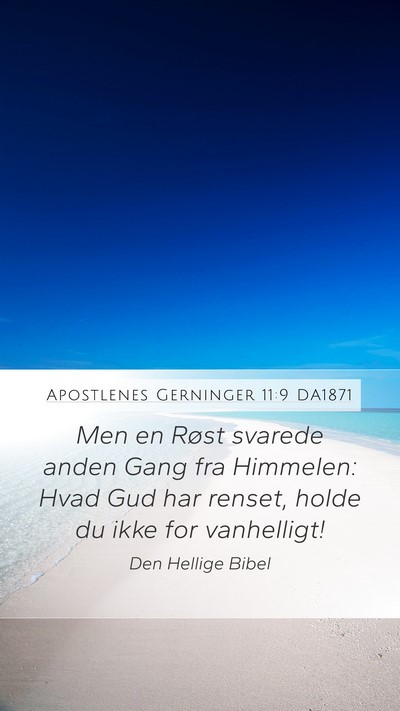 Apostlenes Gerninger 11:9 DA1871 Bible Verse Image