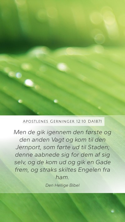 Apostlenes Gerninger 12:10 DA1871 Bible Verse Image