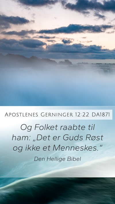 Apostlenes Gerninger 12:22 DA1871 Bible Verse Image