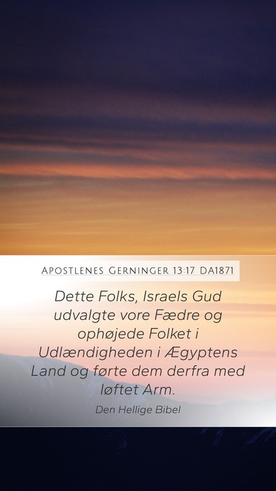 Apostlenes Gerninger 13:17 DA1871 Bible Verse Image