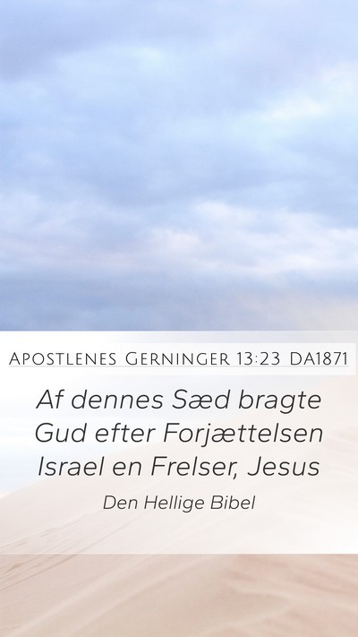 Apostlenes Gerninger 13:23 DA1871 Bible Verse Image