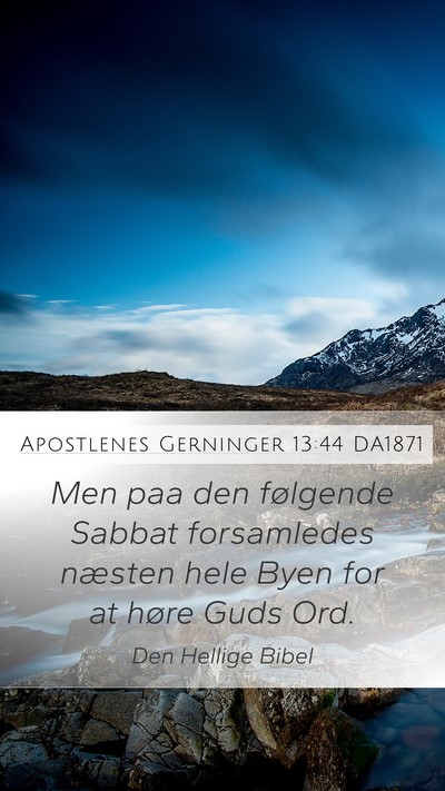 Apostlenes Gerninger 13:44 DA1871 Bible Verse Image