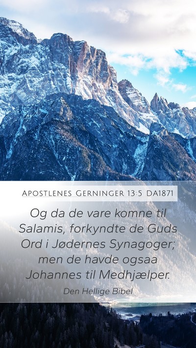 Apostlenes Gerninger 13:5 DA1871 Bible Verse Image