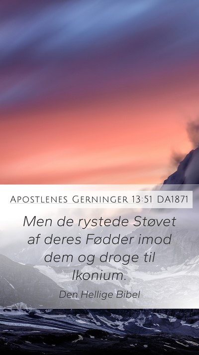 Apostlenes Gerninger 13:51 DA1871 Bible Verse Image