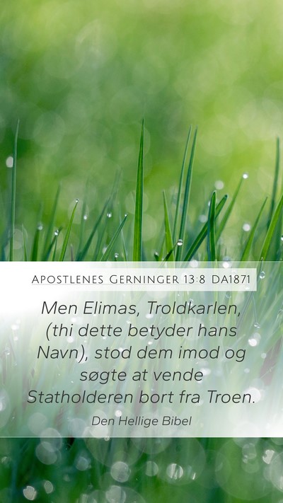 Apostlenes Gerninger 13:8 DA1871 Bible Verse Image