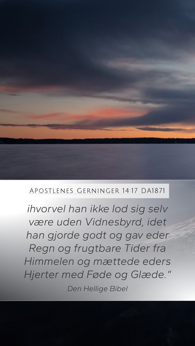 Apostlenes Gerninger 14:17 DA1871 Bible Verse Image