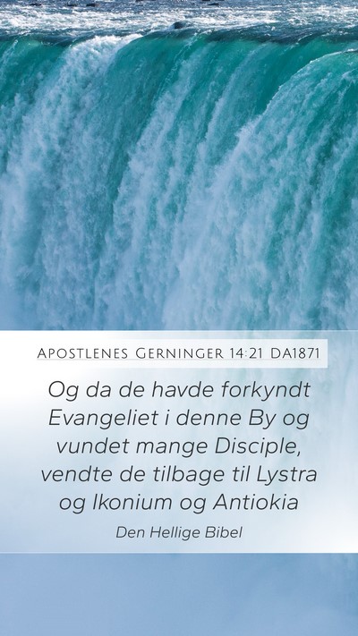 Apostlenes Gerninger 14:21 DA1871 Bible Verse Image