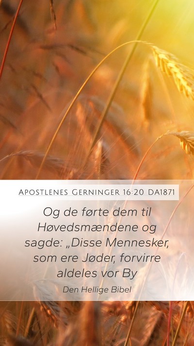 Apostlenes Gerninger 16:20 DA1871 Bible Verse Image