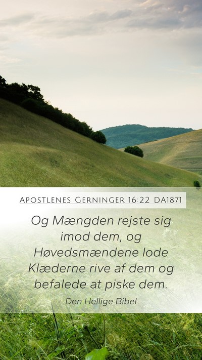 Apostlenes Gerninger 16:22 DA1871 Bible Verse Image