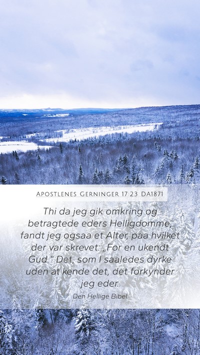Apostlenes Gerninger 17:23 DA1871 Bible Verse Image