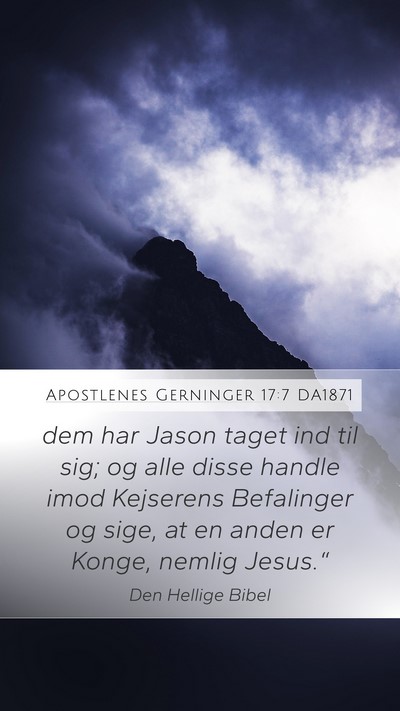 Apostlenes Gerninger 17:7 DA1871 Bible Verse Image