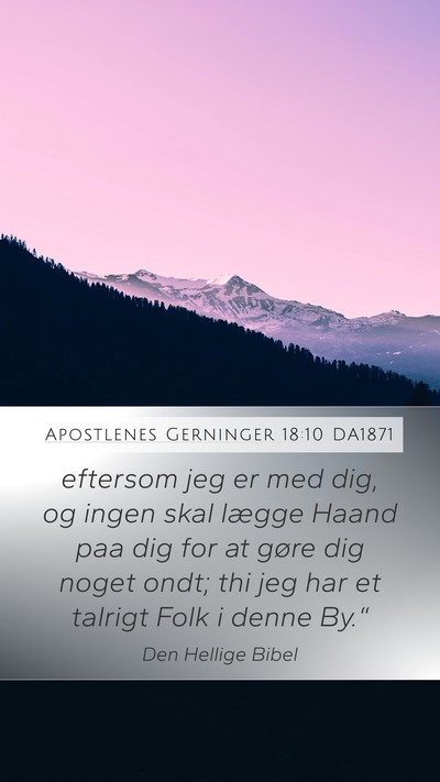 Apostlenes Gerninger 18:10 DA1871 Bible Verse Image