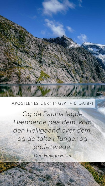 Apostlenes Gerninger 19:6 DA1871 Bible Verse Image