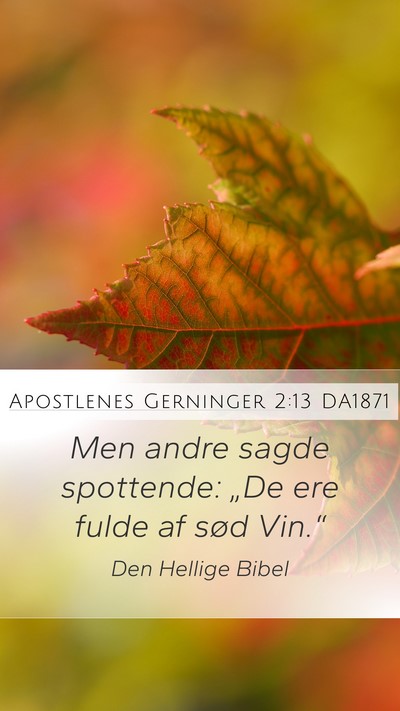 Apostlenes Gerninger 2:13 DA1871 Bible Verse Image