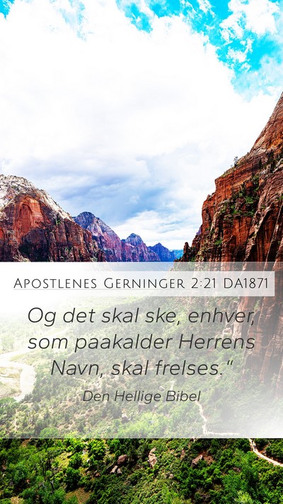 Apostlenes Gerninger 2:21 DA1871 Bible Verse Image